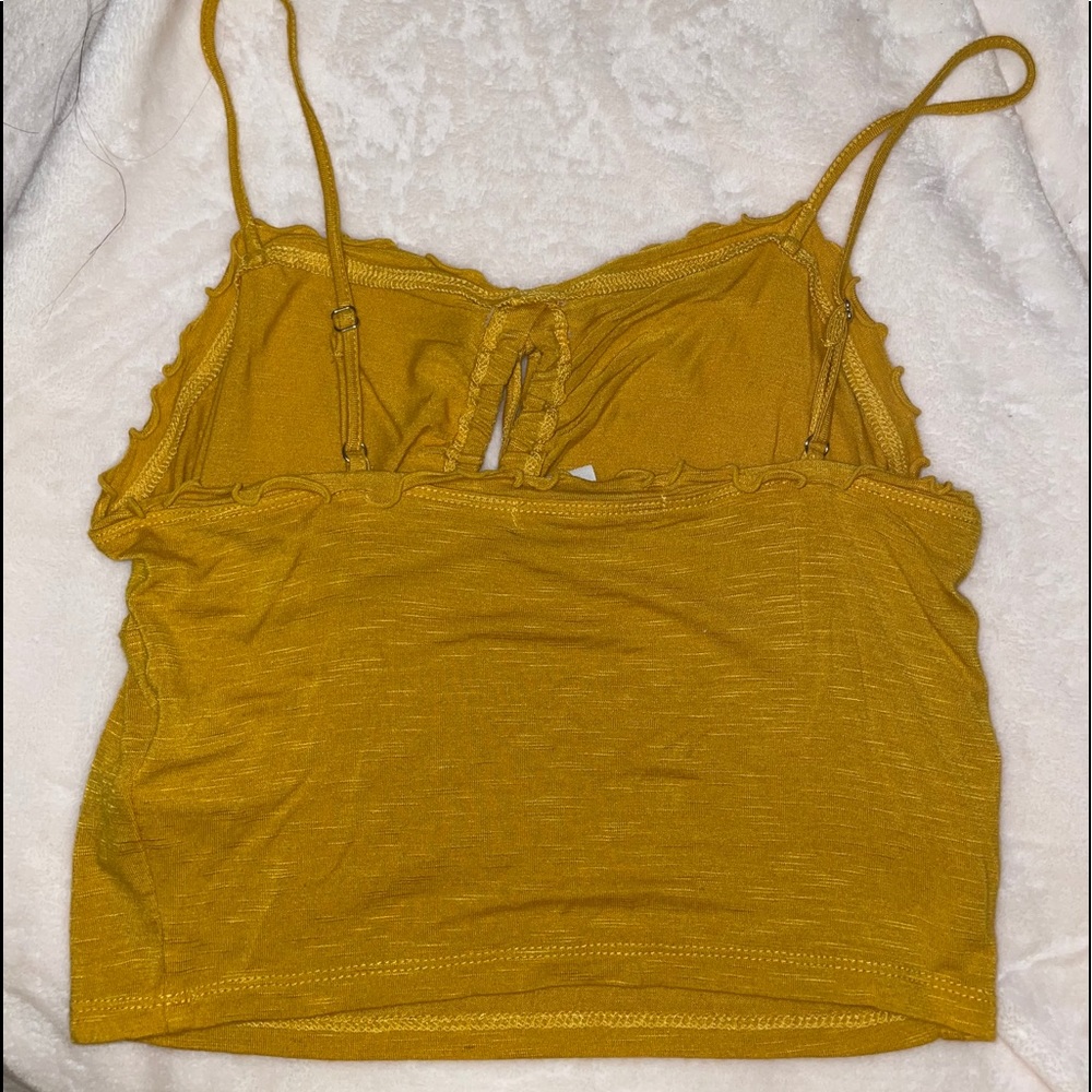 Yellow Crop Top - Picture 3 of 3